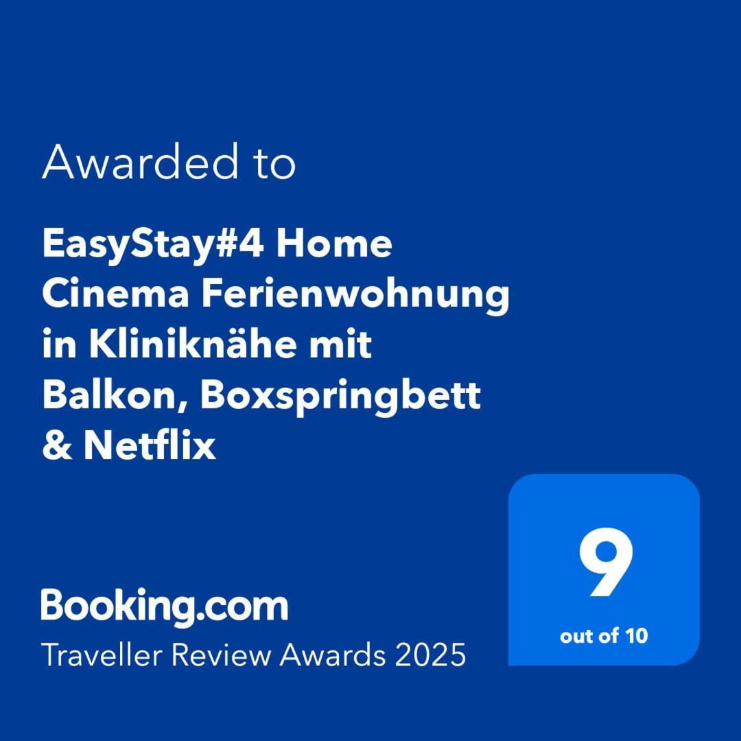 Easystay#4 Home Cinema Ferienwohnung In Kliniknaehe Mit Balkon, Boxspringbett & Netflix Bad Oeynhausen Kültér fotó